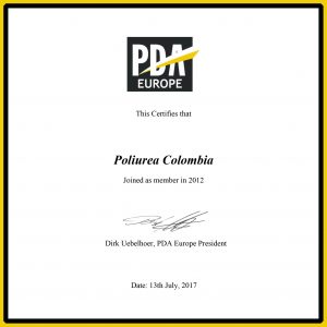Membership certificate-Poliurea Colombia
